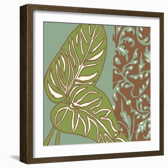 Nouveau Leaves III-Chariklia Zarris-Framed Art Print