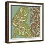 Nouveau Leaves III-Chariklia Zarris-Framed Art Print