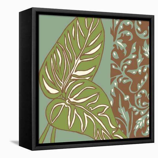 Nouveau Leaves III-Chariklia Zarris-Framed Stretched Canvas