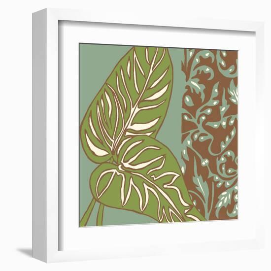 Nouveau Leaves III-Chariklia Zarris-Framed Art Print