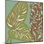 Nouveau Leaves III-Chariklia Zarris-Mounted Art Print