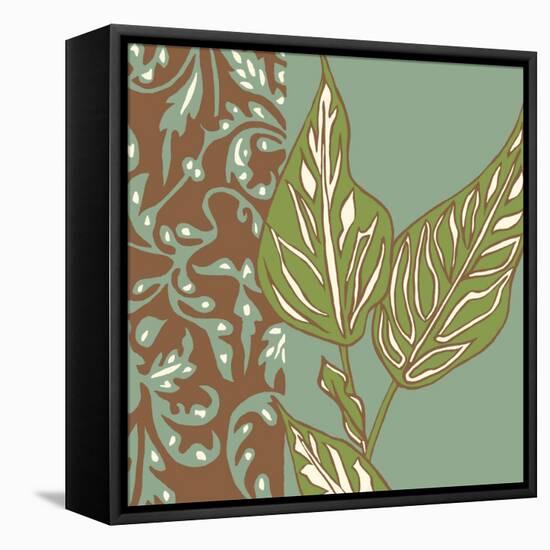 Nouveau Leaves IV-Chariklia Zarris-Framed Stretched Canvas