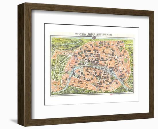 Nouveau Paris Monumental 1910-Leconte-Framed Art Print