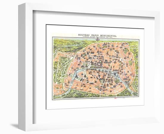 Nouveau Paris Monumental 1910-Leconte-Framed Art Print