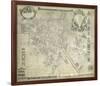 Nouveau Plan De Paris 1728-J^ Delagrive-Framed Premium Giclee Print