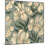 Nouveau Textile Motif II-Vision Studio-Mounted Art Print