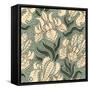 Nouveau Textile Motif II-Vision Studio-Framed Stretched Canvas