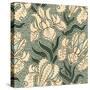 Nouveau Textile Motif II-Vision Studio-Stretched Canvas