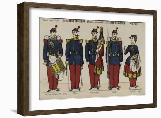Nouvel uniforme de l'infanterie française-null-Framed Giclee Print
