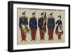 Nouvel uniforme de l'infanterie française-null-Framed Giclee Print