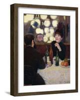 Nouvelle Athenes Cafe', 1885-Federico Zandomeneghi-Framed Giclee Print