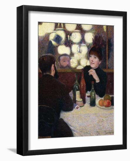 Nouvelle Athenes Cafe', 1885-Federico Zandomeneghi-Framed Giclee Print