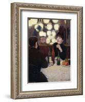 Nouvelle Athenes Cafe', 1885-Federico Zandomeneghi-Framed Giclee Print