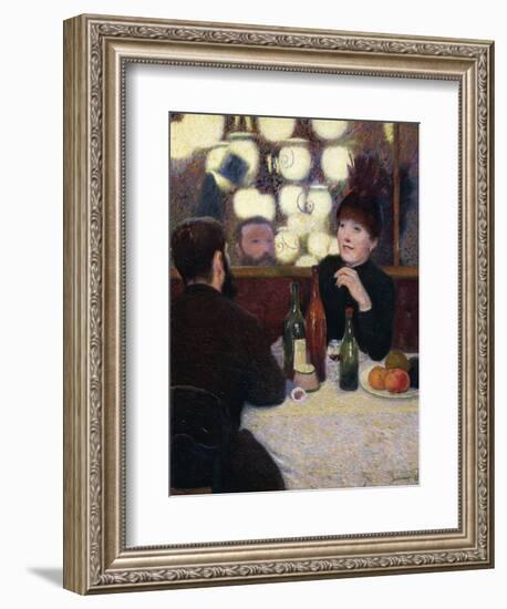 Nouvelle Athenes Cafe', 1885-Federico Zandomeneghi-Framed Giclee Print