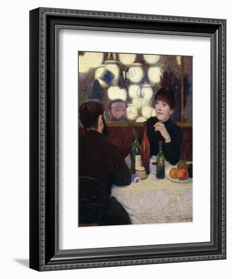 Nouvelle Athenes Cafe', 1885-Federico Zandomeneghi-Framed Giclee Print