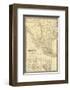 Nouvelle Carte du Mexique, Du Texas, c.1840-Adrien Hubert Brue-Framed Art Print
