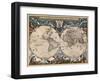 Nova et Accuratissima Totius Terrarum Orbis Tabula-Joan Blaeu-Framed Art Print