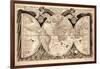 Nova orbis terrarum, from 'Tabulae Rudolphinae' by Johannes Kepler, 1627-30-German School-Framed Giclee Print