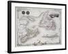 Nova Scotia and Newfoundland, Series of World Maps, c.1850-John Rapkin-Framed Giclee Print