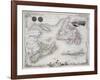 Nova Scotia and Newfoundland, Series of World Maps, c.1850-John Rapkin-Framed Giclee Print