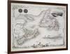 Nova Scotia and Newfoundland, Series of World Maps, c.1850-John Rapkin-Framed Giclee Print