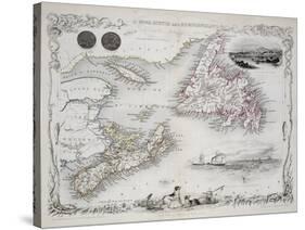 Nova Scotia and Newfoundland, Series of World Maps, c.1850-John Rapkin-Stretched Canvas