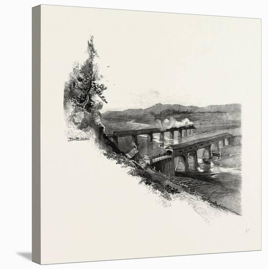 Nova Scotia, Bridges at Windsor, Canada, Nineteenth Century-null-Stretched Canvas