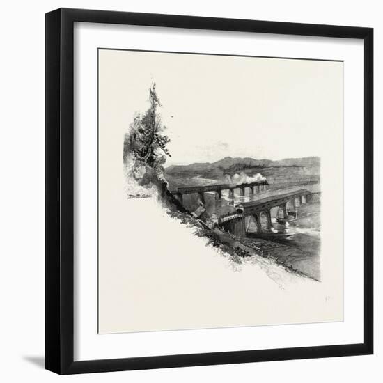 Nova Scotia, Bridges at Windsor, Canada, Nineteenth Century-null-Framed Giclee Print