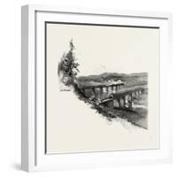 Nova Scotia, Bridges at Windsor, Canada, Nineteenth Century-null-Framed Giclee Print