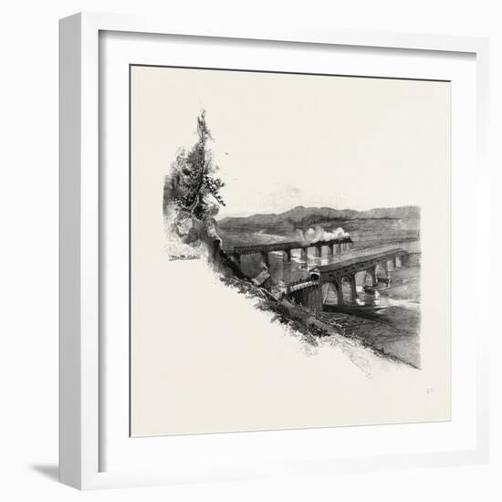 Nova Scotia, Bridges at Windsor, Canada, Nineteenth Century-null-Framed Giclee Print