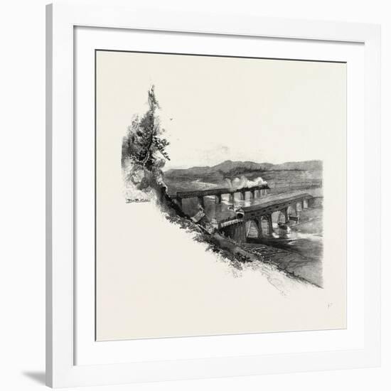 Nova Scotia, Bridges at Windsor, Canada, Nineteenth Century-null-Framed Giclee Print