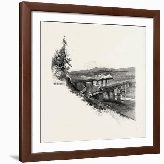 Nova Scotia, Bridges at Windsor, Canada, Nineteenth Century-null-Framed Giclee Print