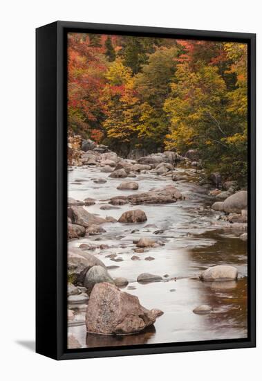 Nova Scotia, Cabot Trail. Neils Harbour, Cape Breton Highlands National Park-Walter Bibikow-Framed Stretched Canvas