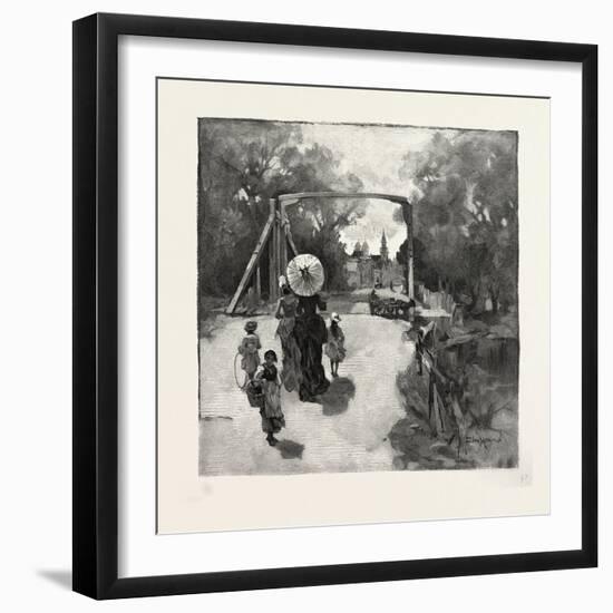 Nova Scotia, Entering Antigonish, Canada, Nineteenth Century-null-Framed Giclee Print