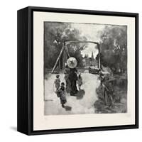 Nova Scotia, Entering Antigonish, Canada, Nineteenth Century-null-Framed Stretched Canvas