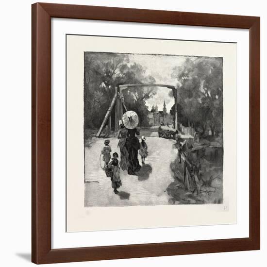 Nova Scotia, Entering Antigonish, Canada, Nineteenth Century-null-Framed Giclee Print