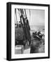 Nova Scotia Fishermen at Sea Off Grand Banks-Peter Stackpole-Framed Photographic Print