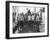 Nova Scotia Fishermen Gathering for a Picture While at Sea Off Grand Banks-Peter Stackpole-Framed Photographic Print
