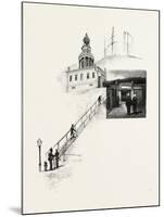 Nova Scotia, Gate of Citadel, and Old Clock Tower, Canada, Nineteenth Century-null-Mounted Giclee Print
