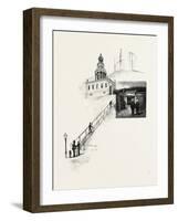 Nova Scotia, Gate of Citadel, and Old Clock Tower, Canada, Nineteenth Century-null-Framed Giclee Print