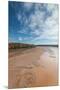 Nova Scotia, Green Oaks. Fundy Tidal Interpretive Area, elevated view of huge Bay of Fundy-Walter Bibikow-Mounted Premium Photographic Print