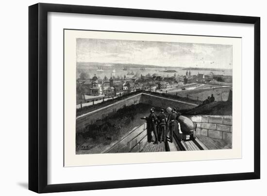 Nova Scotia, Halifax, from Citadel, Canada, Nineteenth Century-null-Framed Giclee Print