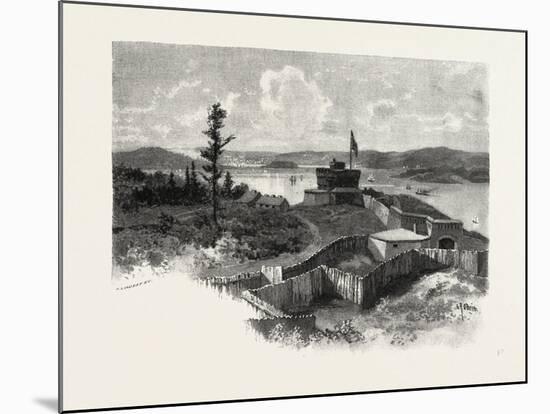 Nova Scotia, Halifax from York Redoubt, Canada, Nineteenth Century-null-Mounted Giclee Print