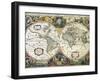 Nova Totius Terrarum Orbis Geographica Ac Hydrographica Tabula-Henricus Hondius-Framed Giclee Print