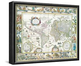 nova totius terrarum orbis-Willem Blaeu-Framed Art Print