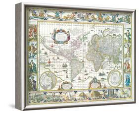 nova totius terrarum orbis-Willem Blaeu-Framed Art Print