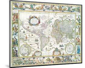 nova totius terrarum orbis-Willem Blaeu-Mounted Art Print