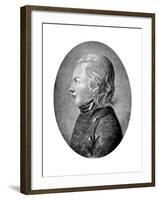 Novalis (Friedrich Von Hardenber), German Romantic Poet and Novelist, C1800-null-Framed Giclee Print