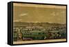 Novara Seen from the South, from Views of the City of Novara, Italy-null-Framed Stretched Canvas