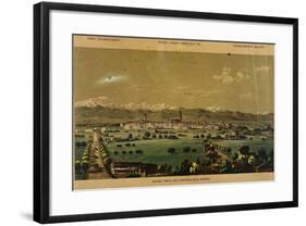 Novara Seen from the South, from Views of the City of Novara, Italy-null-Framed Giclee Print